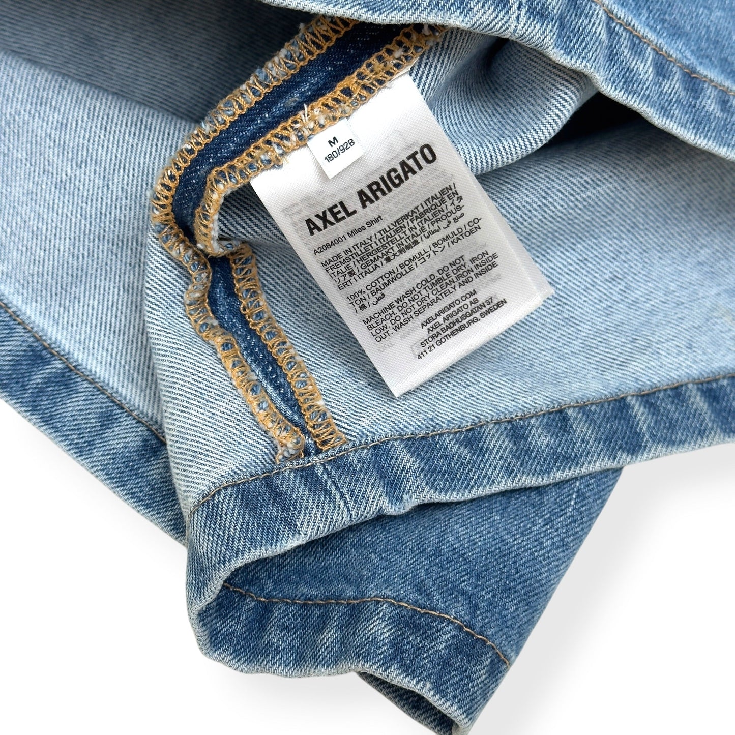 AXEL ARIGATO MILES DENIM SHIRT BLUE M | Medium, Blue