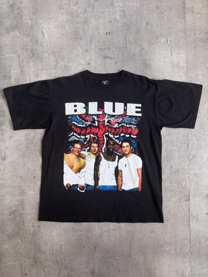 2000's Blue Union Jack Official Tour Promo Tee | Medium, Multicoloured