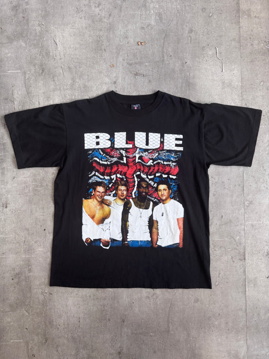 2000's Blue Union Jack Official Tour Promo Tee | Medium, Multicoloured