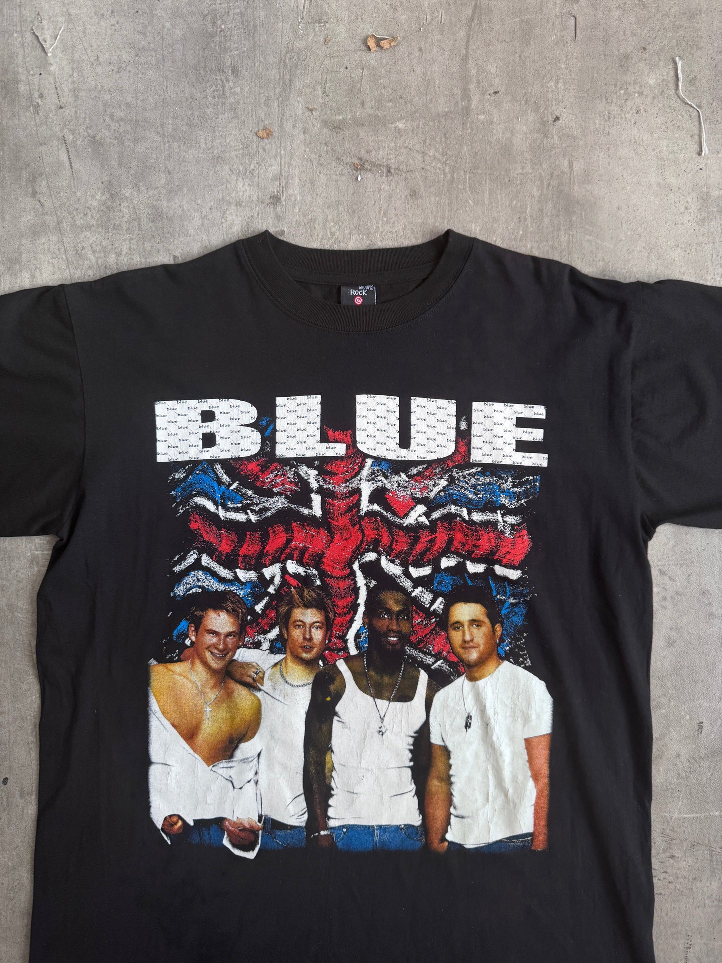 2000's Blue Union Jack Official Tour Promo Tee | Medium, Multicoloured