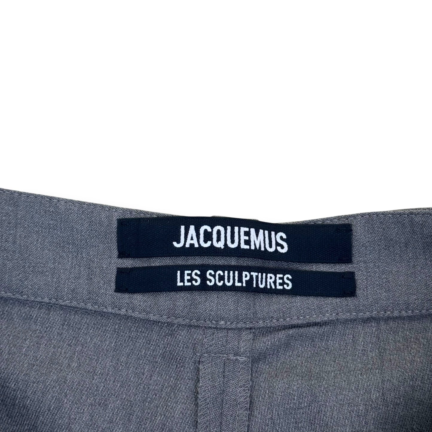 JACQUEMUS LES SCULPTURES PLEATED SHORTS GREY 52 / XL | XL, Grey