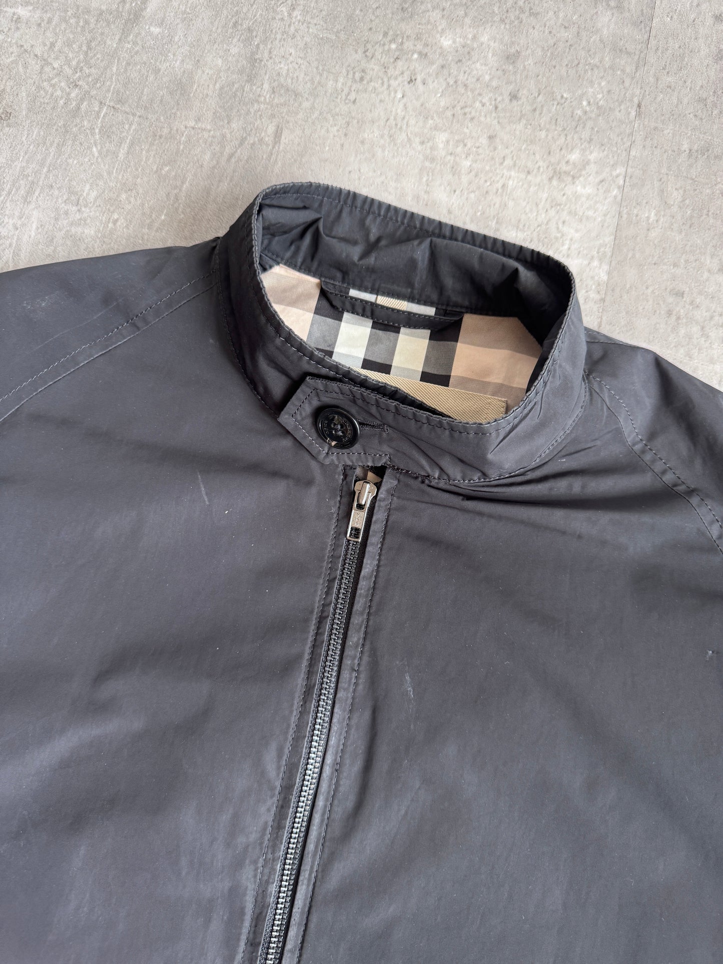 Burberry Brit Black Nylon Harrington Jacket