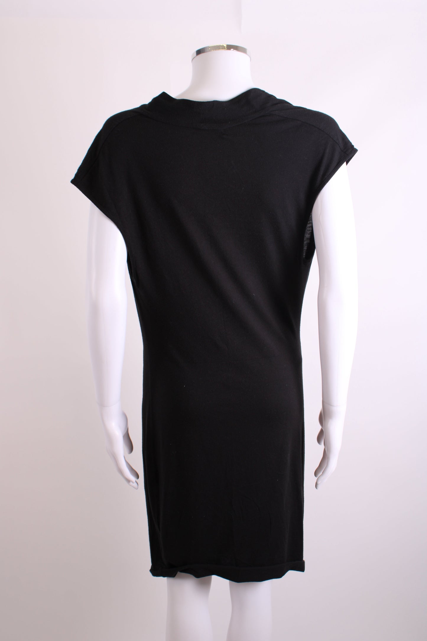Helmut Lang Cowl Neck Jersey Dress Black M | Medium, Black