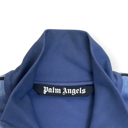 PALM ANGELS GARMENT DYED TRACK JACKET BLUE M | Medium, Blue