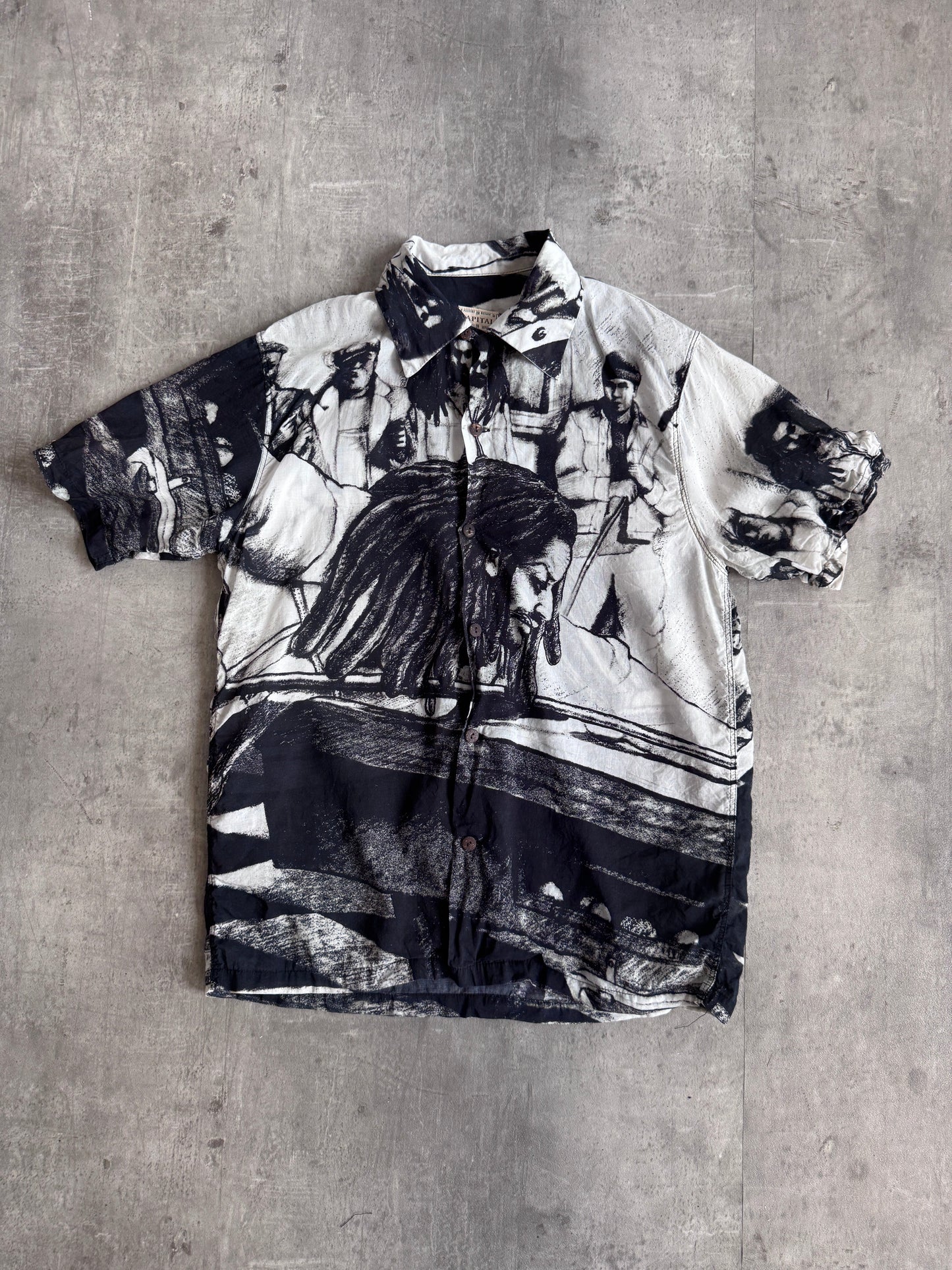 Kapital Two Tone Abstract Shirt