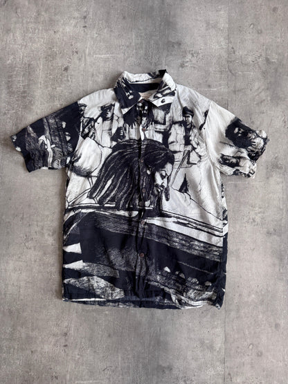 Kapital Two Tone Abstract Shirt