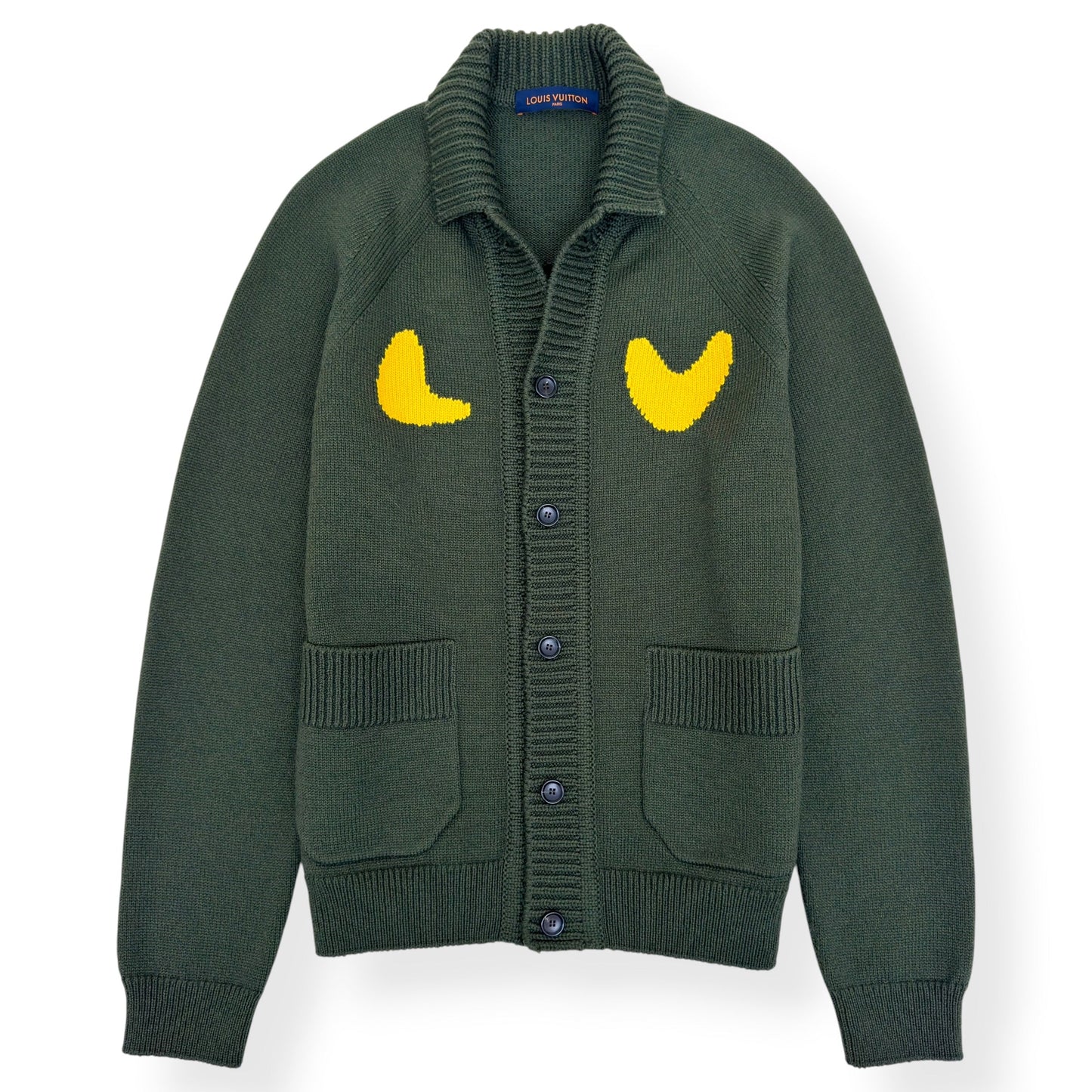LOUIS VUITTON X NIGO SOPHISTICATED TIGER CARDIGAN GREEN XL | XL, Green