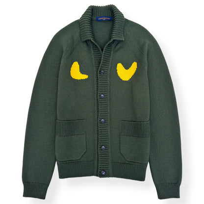 LOUIS VUITTON X NIGO SOPHISTICATED TIGER CARDIGAN GREEN XL | XL, Green