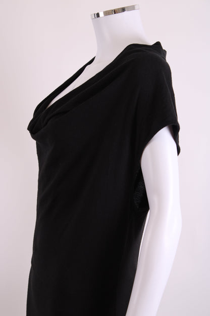 Helmut Lang Cowl Neck Jersey Dress Black M | Medium, Black