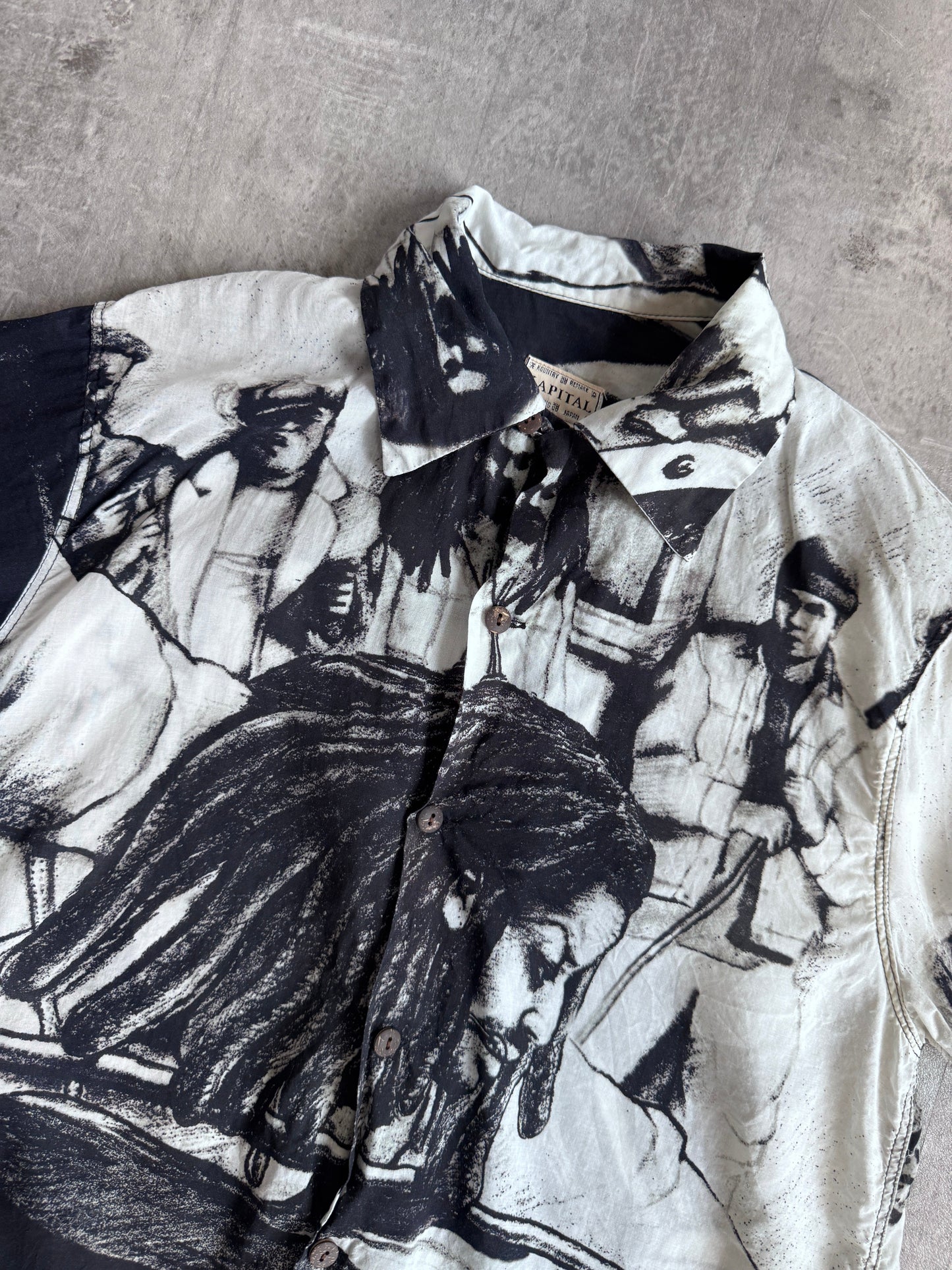 Kapital Two Tone Abstract Shirt