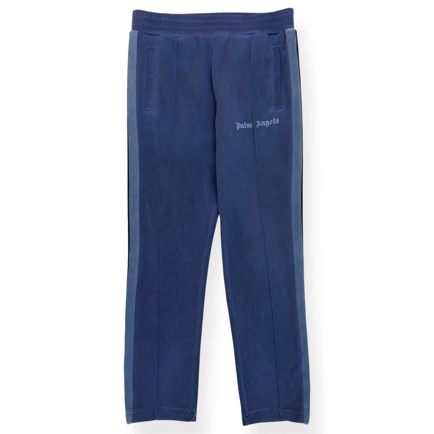 PALM ANGELS GARMENT DYED TRACK PANTS BLUE L | Large, Blue