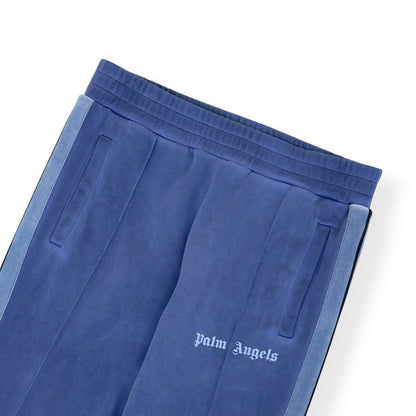 PALM ANGELS GARMENT DYED TRACK PANTS BLUE L | Large, Blue