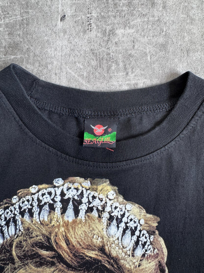 1990's Princess Diana Black Memorial Single Stitch Tee | Extra Small, Multicoloured
