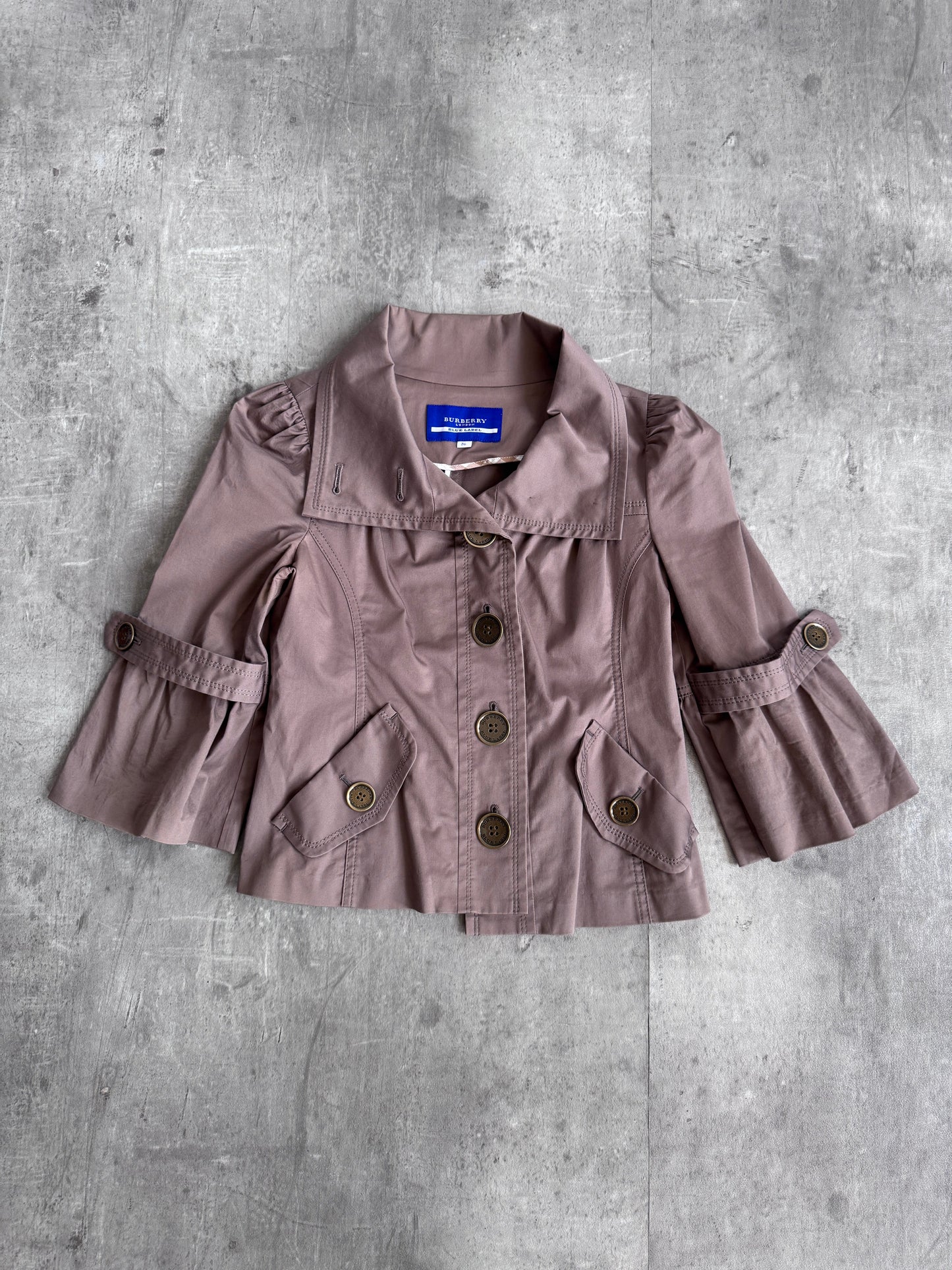 Burberry Blue Label Beige Cropped Jacket