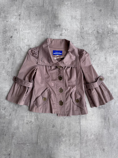 Burberry Blue Label Beige Cropped Jacket