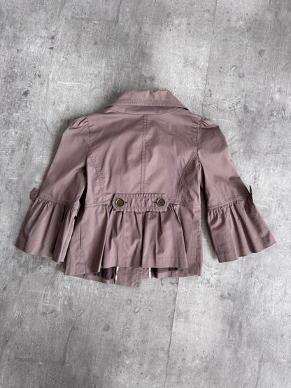 Burberry Blue Label Beige Cropped Jacket