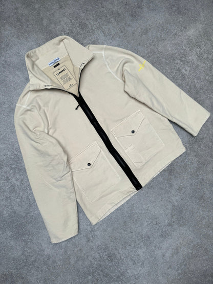 S/S 2004 Stone Island Cream Compact Full-zip Sweater