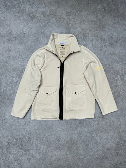 S/S 2004 Stone Island Cream Compact Full-zip Sweater