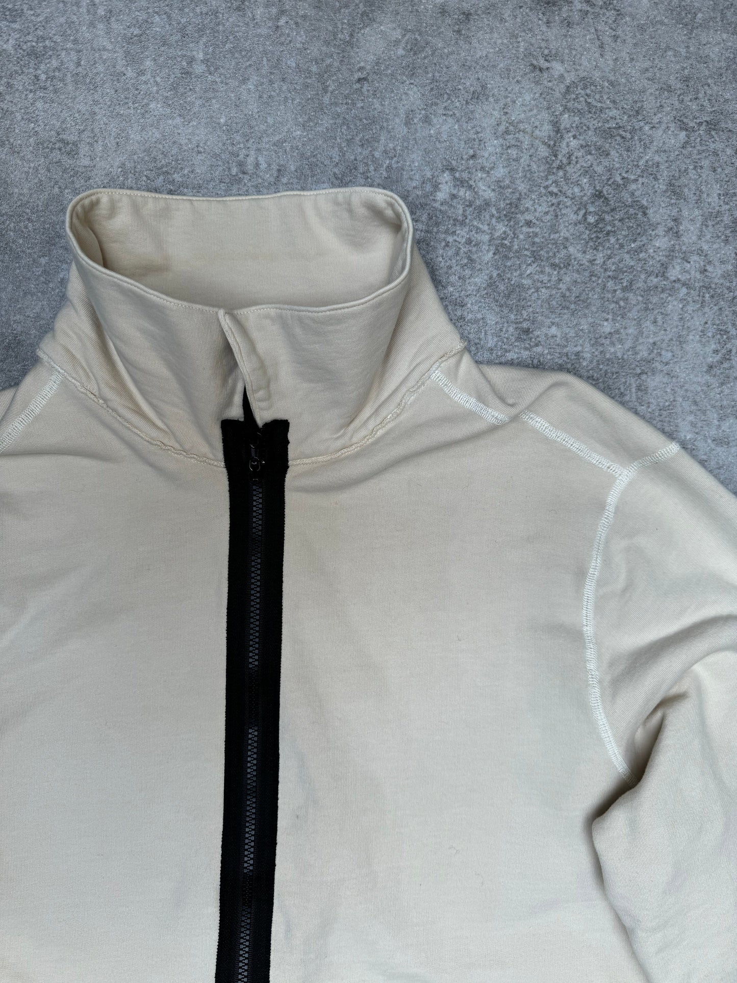 S/S 2004 Stone Island Cream Compact Full-zip Sweater