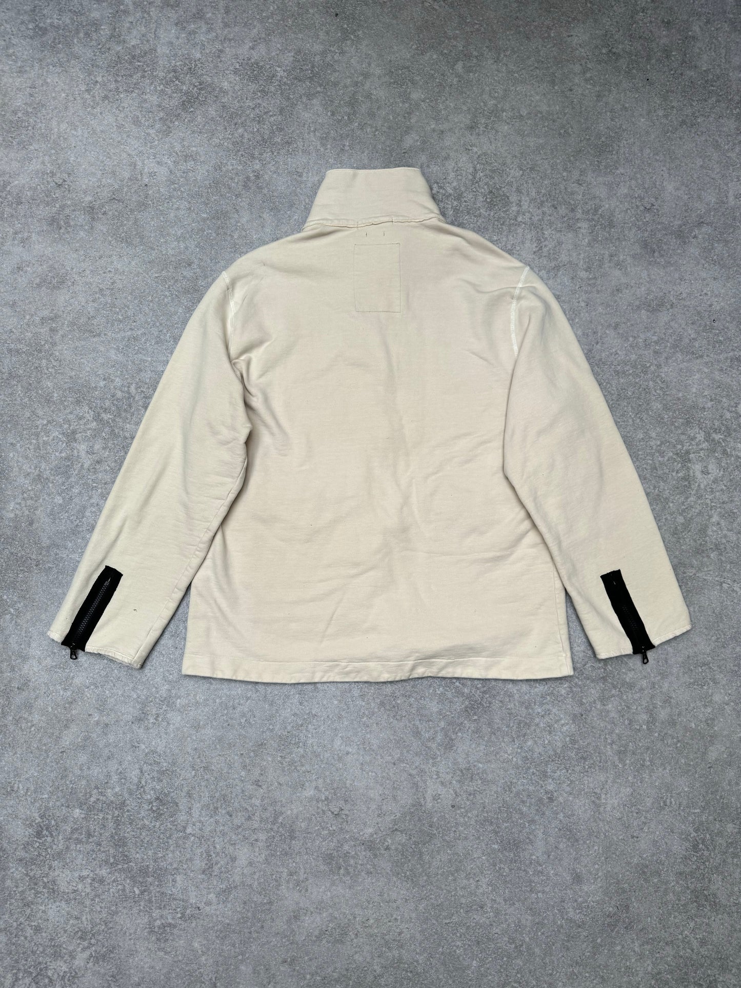 S/S 2004 Stone Island Cream Compact Full-zip Sweater