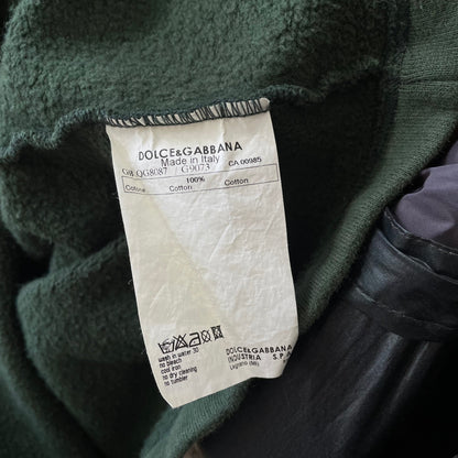 Dolce&Gabbana Khaki 00s Two-Tone Athletic Sweathshirt | Large, Khaki