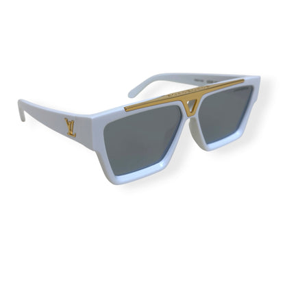 LOUIS VUITTON 1.1 EVIDENCE SUNGLASSES WHITE / GOLD | O/S, Gold