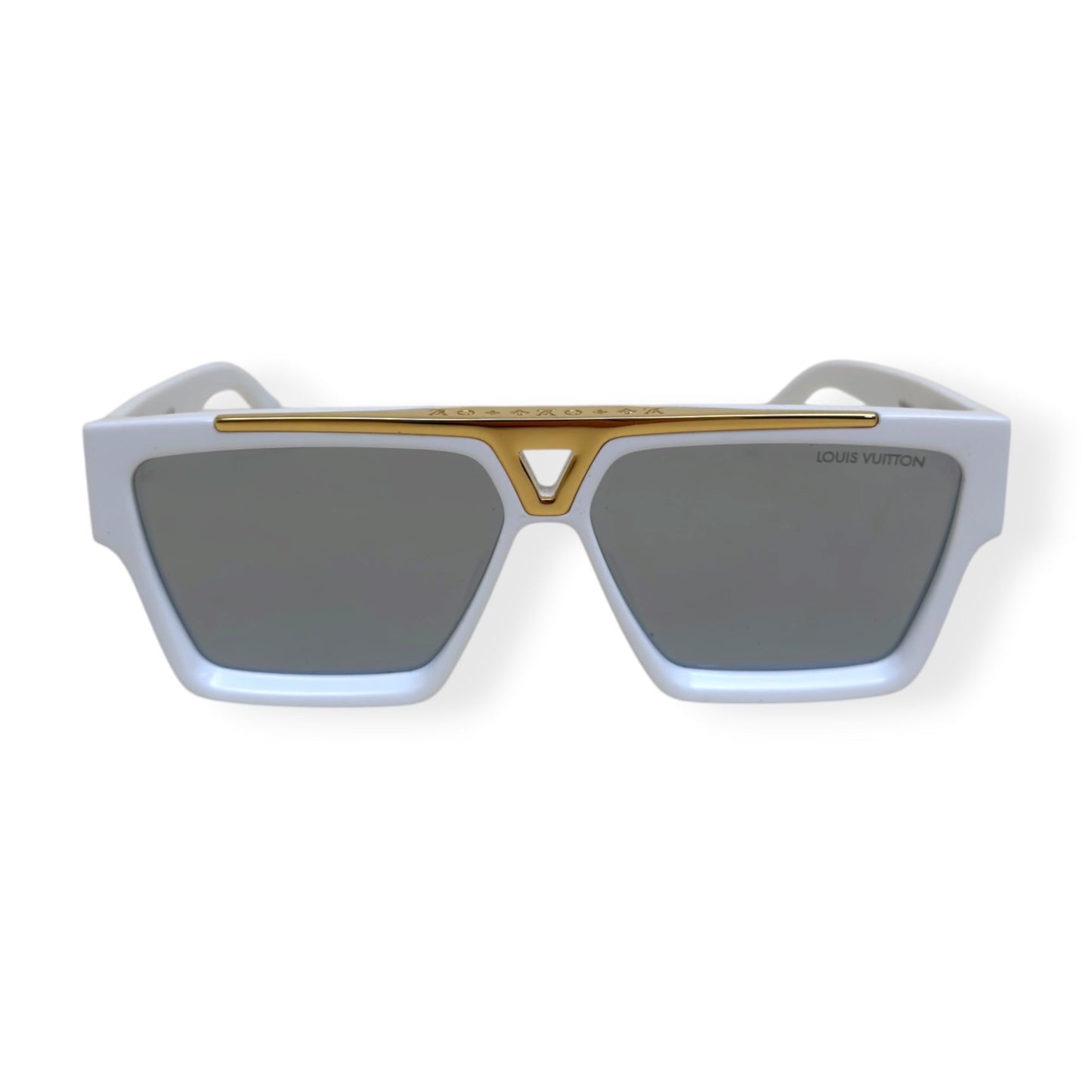 LOUIS VUITTON 1.1 EVIDENCE SUNGLASSES WHITE / GOLD | O/S, Gold