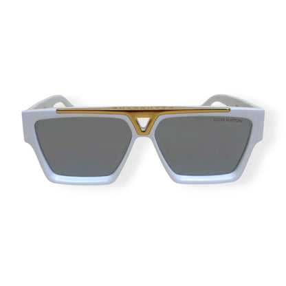 LOUIS VUITTON 1.1 EVIDENCE SUNGLASSES WHITE / GOLD | O/S, Gold
