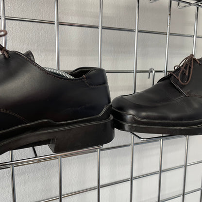 Prada Black FW99 Leather Square Toe Oxford Shoes | LARGE, Black