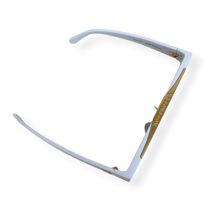 LOUIS VUITTON 1.1 EVIDENCE SUNGLASSES WHITE / GOLD | O/S, Gold