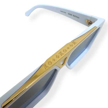 LOUIS VUITTON 1.1 EVIDENCE SUNGLASSES WHITE / GOLD | O/S, Gold