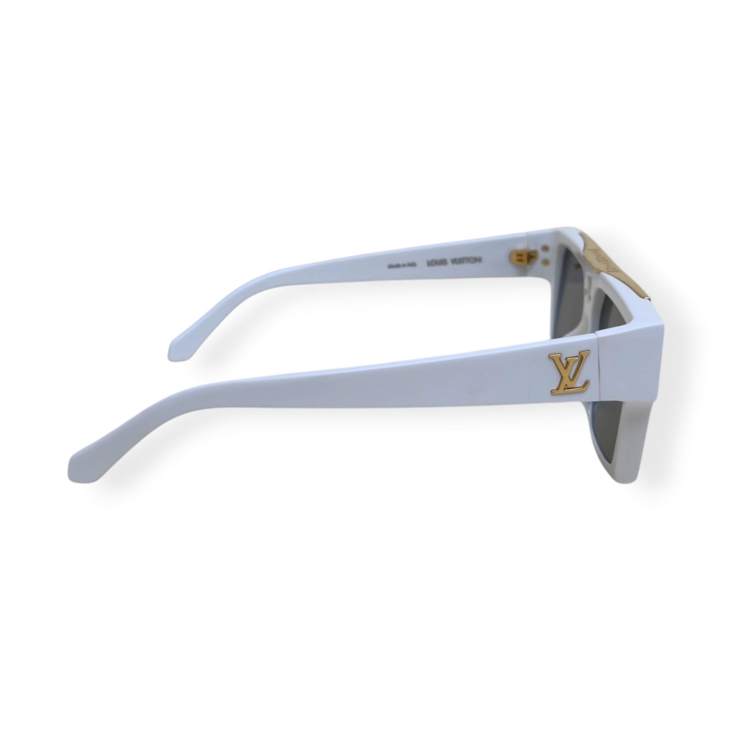 LOUIS VUITTON 1.1 EVIDENCE SUNGLASSES WHITE / GOLD | O/S, Gold