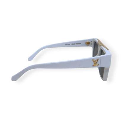 LOUIS VUITTON 1.1 EVIDENCE SUNGLASSES WHITE / GOLD | O/S, Gold
