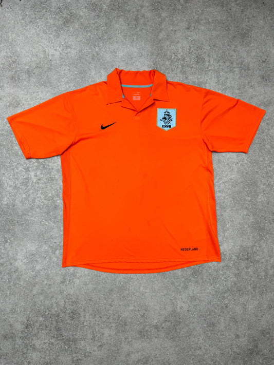 2006/08 Netherlands KNVB x Nike Home Orange Football Shirt