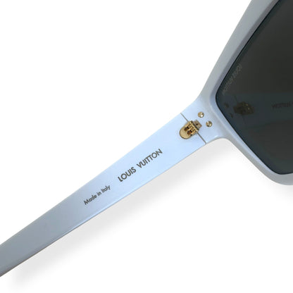 LOUIS VUITTON 1.1 EVIDENCE SUNGLASSES WHITE / GOLD | O/S, Gold