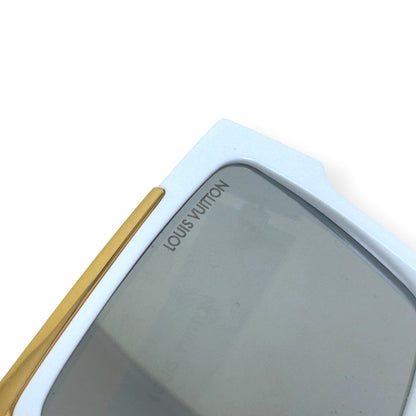 LOUIS VUITTON 1.1 EVIDENCE SUNGLASSES WHITE / GOLD | O/S, Gold