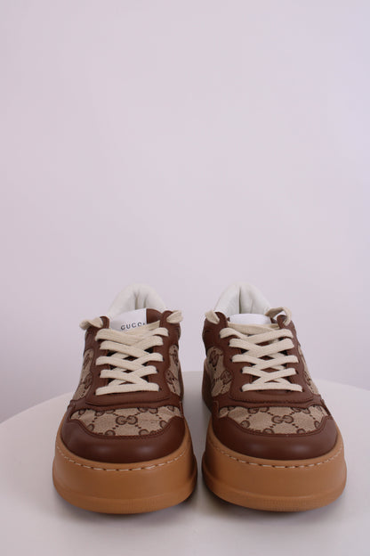 Gucci GG Canvas Low Top Trainers Beige/ Brown 38 | O/S, Beige