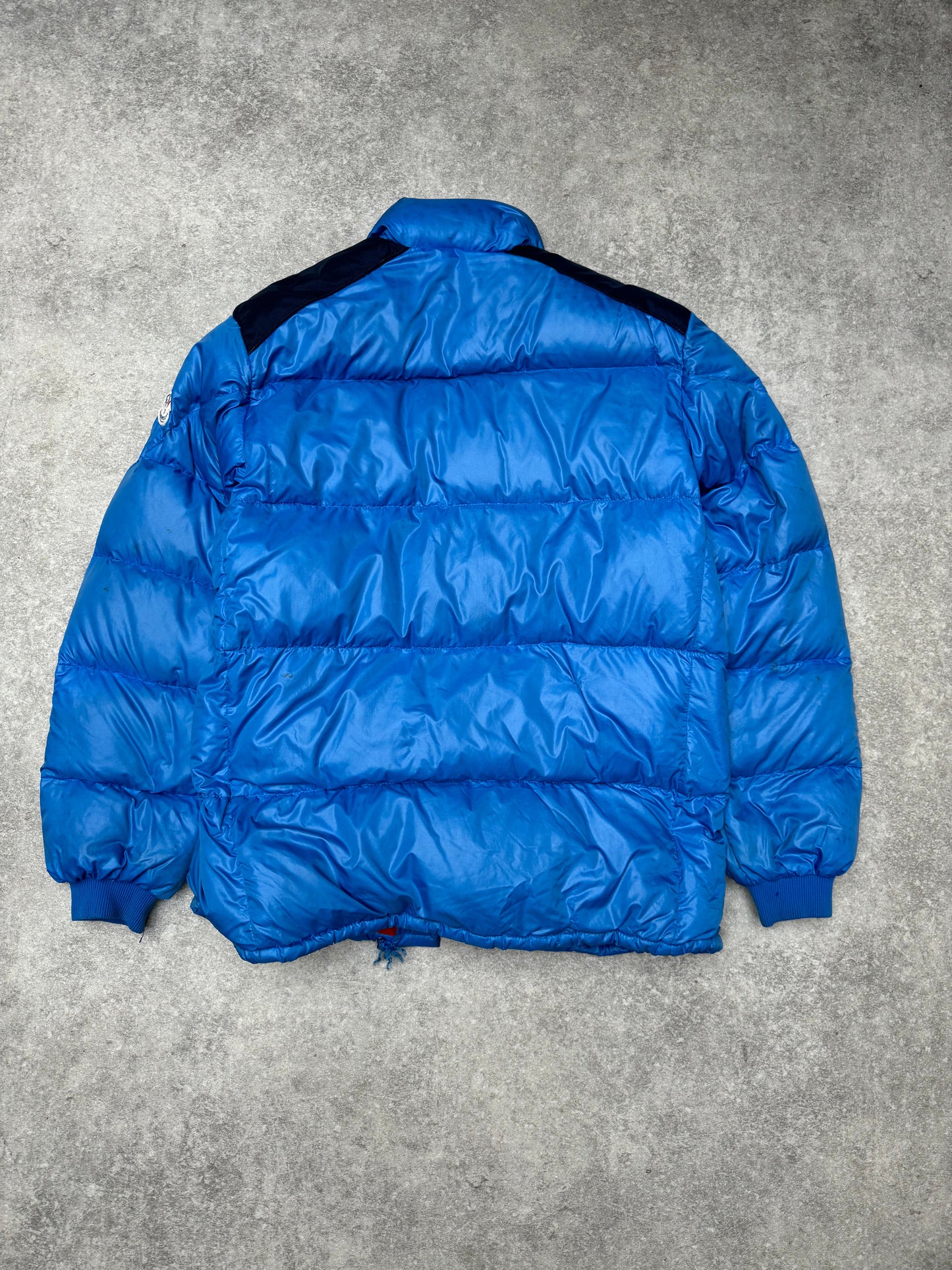 Moncler Vintage Shoulder Panelled Two-tone Puffer Down Jacket