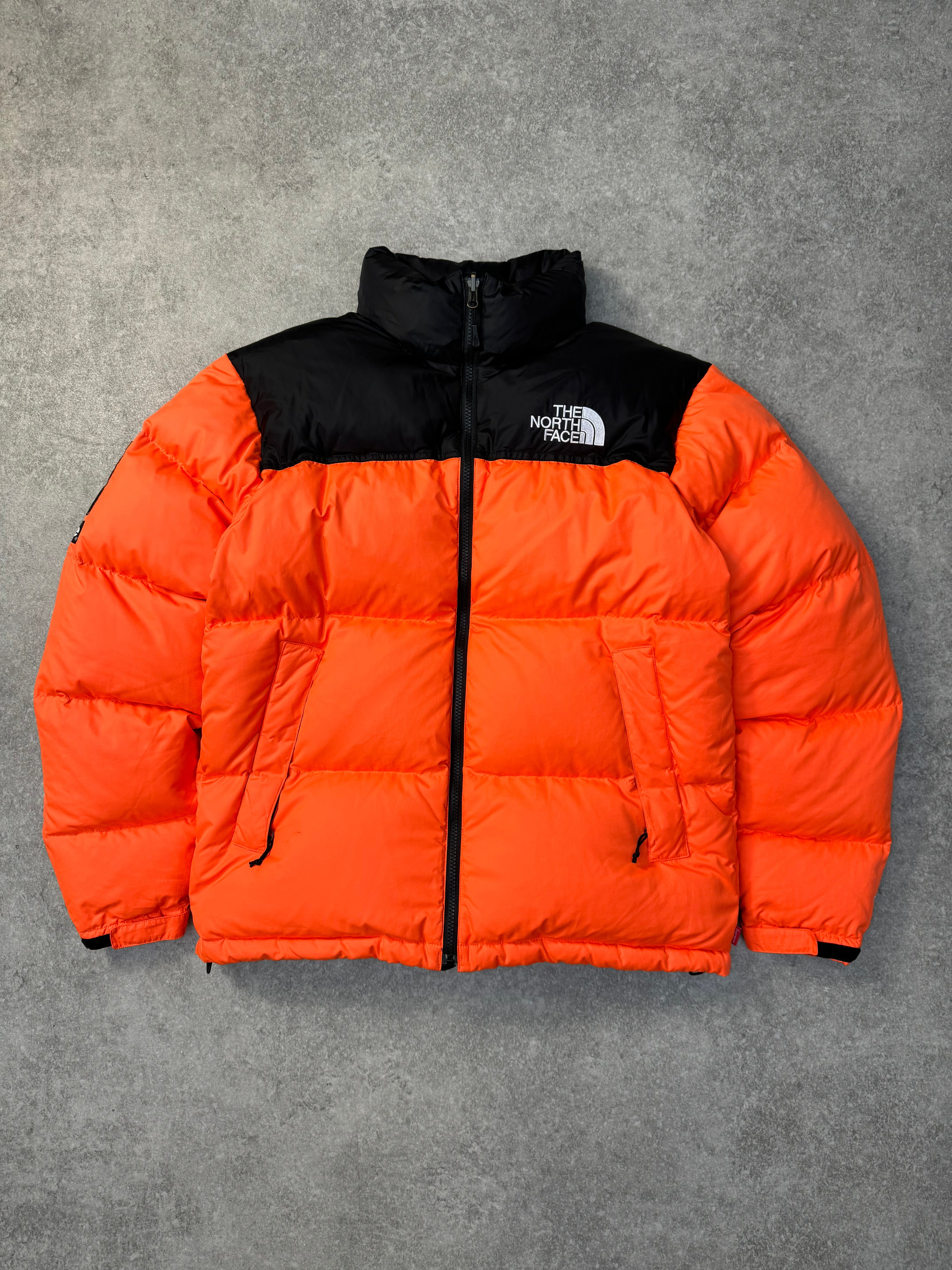 North face supreme jacket orange online