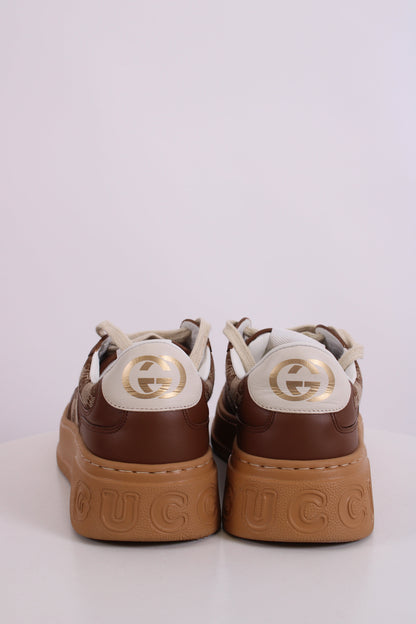 Gucci GG Canvas Low Top Trainers Beige/ Brown 38 | O/S, Beige