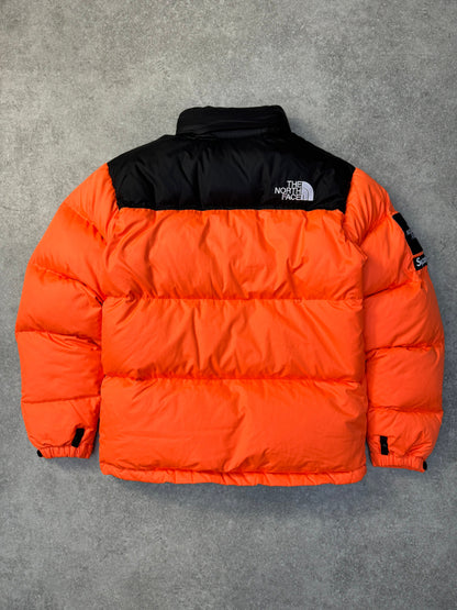 2016 Supreme x The North Face Nuptse Power Orange Puffer Down Jacket