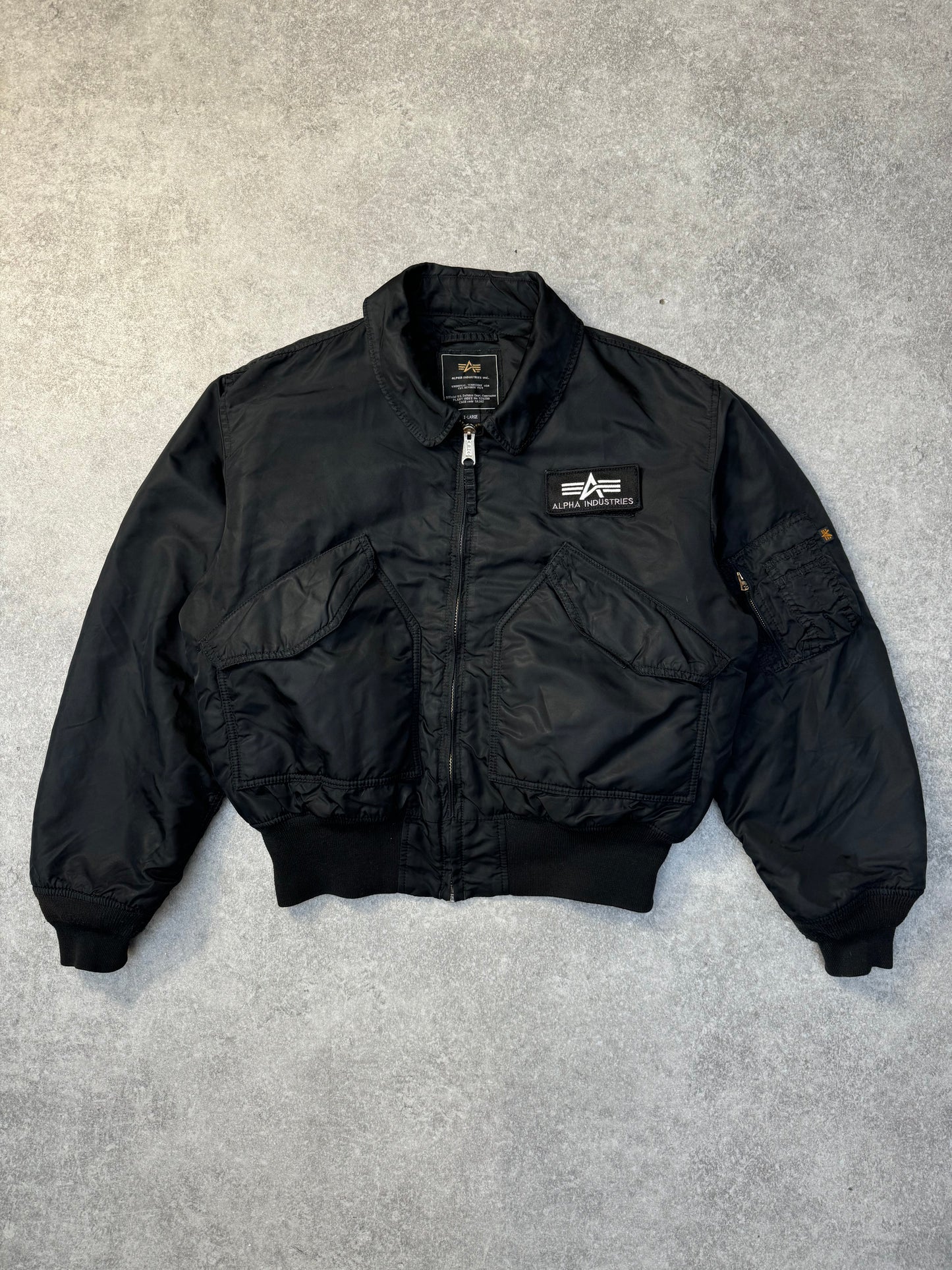 Alpha Industries CWU-45 Black Bomber Jacket