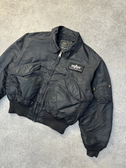 Alpha Industries CWU-45 Black Bomber Jacket