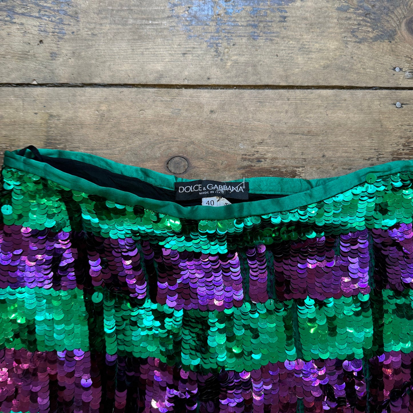 Dolce & Gabbana Sequin Mini Skirt