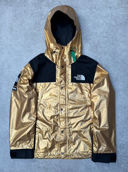 S/S 2018 Supreme x The North Face Gold Metallic Mountain Parka Jacket