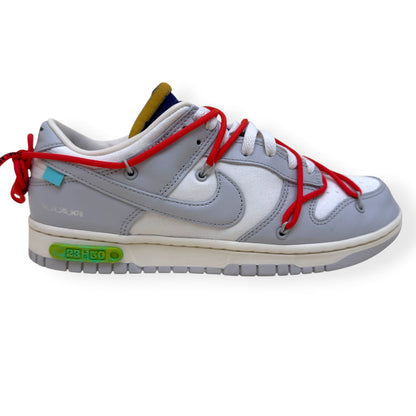 NIKE X OFF-WHITE DUNK LOW TOP SNEAKER 'LOT 23 OF 50' UK8 | UK 8, White