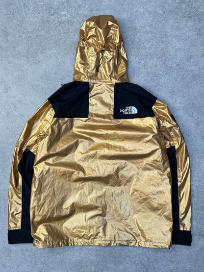 S/S 2018 Supreme x The North Face Gold Metallic Mountain Parka Jacket