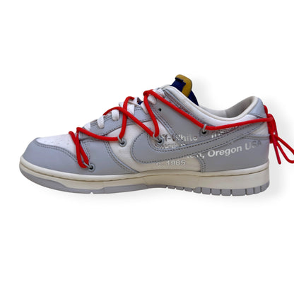 NIKE X OFF-WHITE DUNK LOW TOP SNEAKER 'LOT 23 OF 50' UK8 | UK 8, White