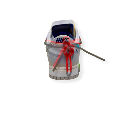 NIKE X OFF-WHITE DUNK LOW TOP SNEAKER 'LOT 23 OF 50' UK8 | UK 8, White
