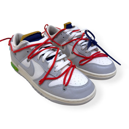 NIKE X OFF-WHITE DUNK LOW TOP SNEAKER 'LOT 23 OF 50' UK8 | UK 8, White